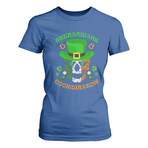 Irish Skull T Shirt For Women Shenanigans Coordinator St Patrick's Day TS02 Royal Blue Print Your Wear