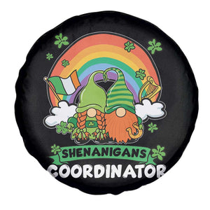 Cute St Patricks Day Spare Tire Cover Shenanigans Coordinator Gnomes Rainbow TS02 Print Your Wear