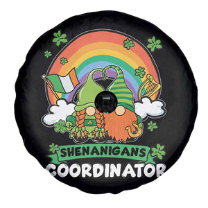 Cute St Patricks Day Spare Tire Cover Shenanigans Coordinator Gnomes Rainbow TS02 Print Your Wear
