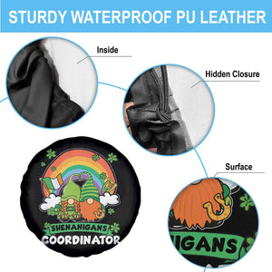 Cute St Patricks Day Spare Tire Cover Shenanigans Coordinator Gnomes Rainbow TS02 Print Your Wear