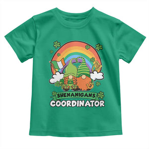Cute St Patricks Day Toddler T Shirt Shenanigans Coordinator Gnomes Rainbow TS02 Irish Green Print Your Wear