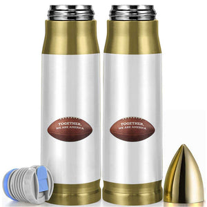 The Only Thing More Powerful Than Hate Is Love Bullet Tumbler Together We Are America Football Bunny Inspirational Quote TS02 Black Print Your Wear