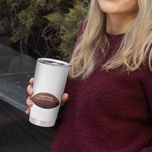 The Only Thing More Powerful Than Hate Is Love Tumbler Cup Together We Are America Football Bunny Inspirational Quote TS02 Print Your Wear