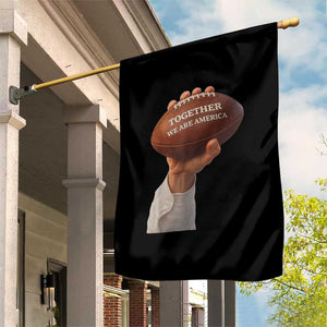 Together We Are America Bunny Holding Football Garden Flag Unity Game Day Inspirational Quote TS02 Print Your Wear