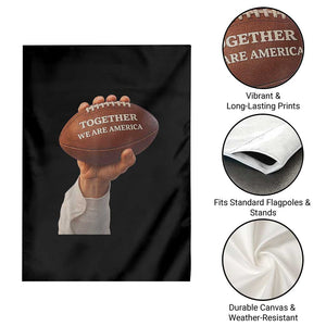 Together We Are America Bunny Holding Football Garden Flag Unity Game Day Inspirational Quote TS02 Print Your Wear