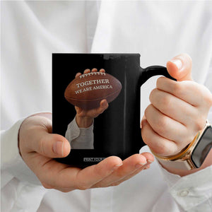 Together We Are America Bunny Holding Football Coffee Mug Unity Game Day Inspirational Quote TS02 Print Your Wear