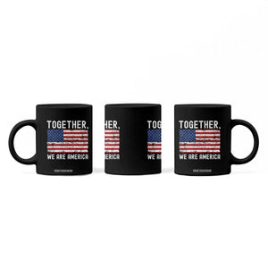 Together We Are America Vintage Football Coffee Mug Classic Patriotic Sports Bunny Inspirational Quote TS02 Print Your Wear