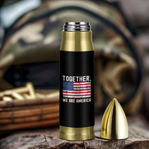 Together We Are America Vintage Football Bullet Tumbler Classic Patriotic Sports Bunny Inspirational Quote TS02 Print Your Wear