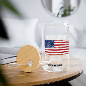 Together We Are America Vintage Football Glass Can Classic Patriotic Sports Bunny Inspirational Quote TS02 Print Your Wear