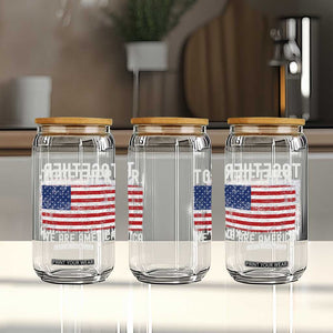 Together We Are America Vintage Football Glass Can Classic Patriotic Sports Bunny Inspirational Quote TS02 Print Your Wear