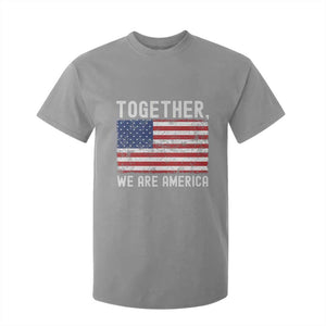 Together We Are America Vintage Football T Shirt For Kid Classic Patriotic Sports Bunny Inspirational Quote TS02 Sport Gray Print Your Wear