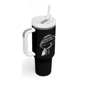 Together We Are America Vintage Football Tumbler With Handle Patriotic Sports Pride Bunny Inspirational Quote TS02 Print Your Wear
