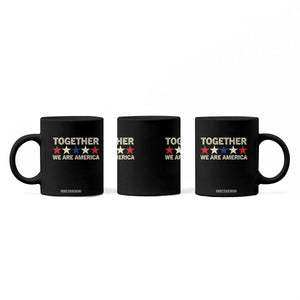 Together We Are America Patriotic Unity Coffee Mug Vintage Red White Blue Stars Bunny Inspirational Quote TS02 Print Your Wear