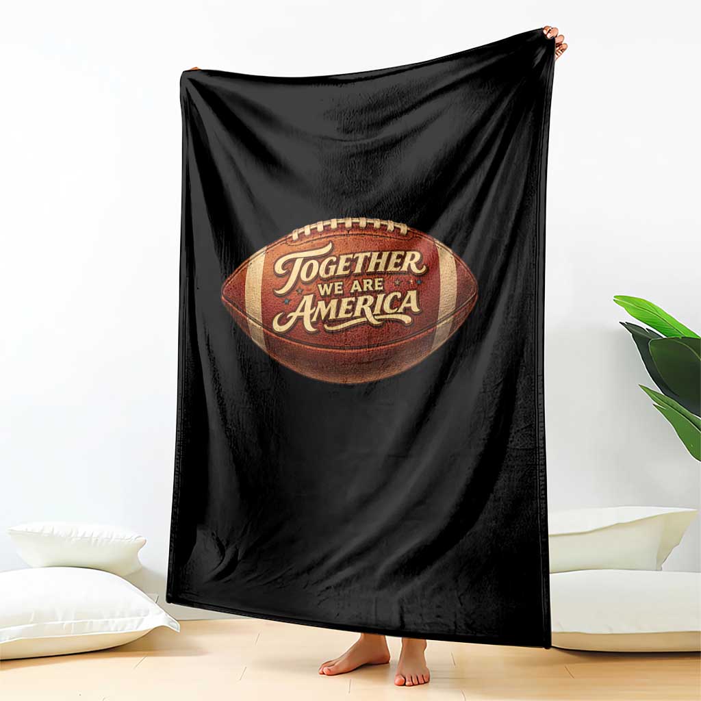 Together We Are America Throw Blanket Bold Statement Unity Bunny Inspirational Quote TS02 Print Your Wear