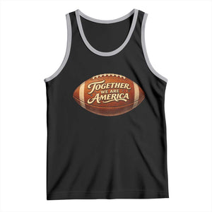 Together We Are America Tank Top Bold Statement Unity Bunny Inspirational Quote TS02 Black Athletic Heather Print Your Wear