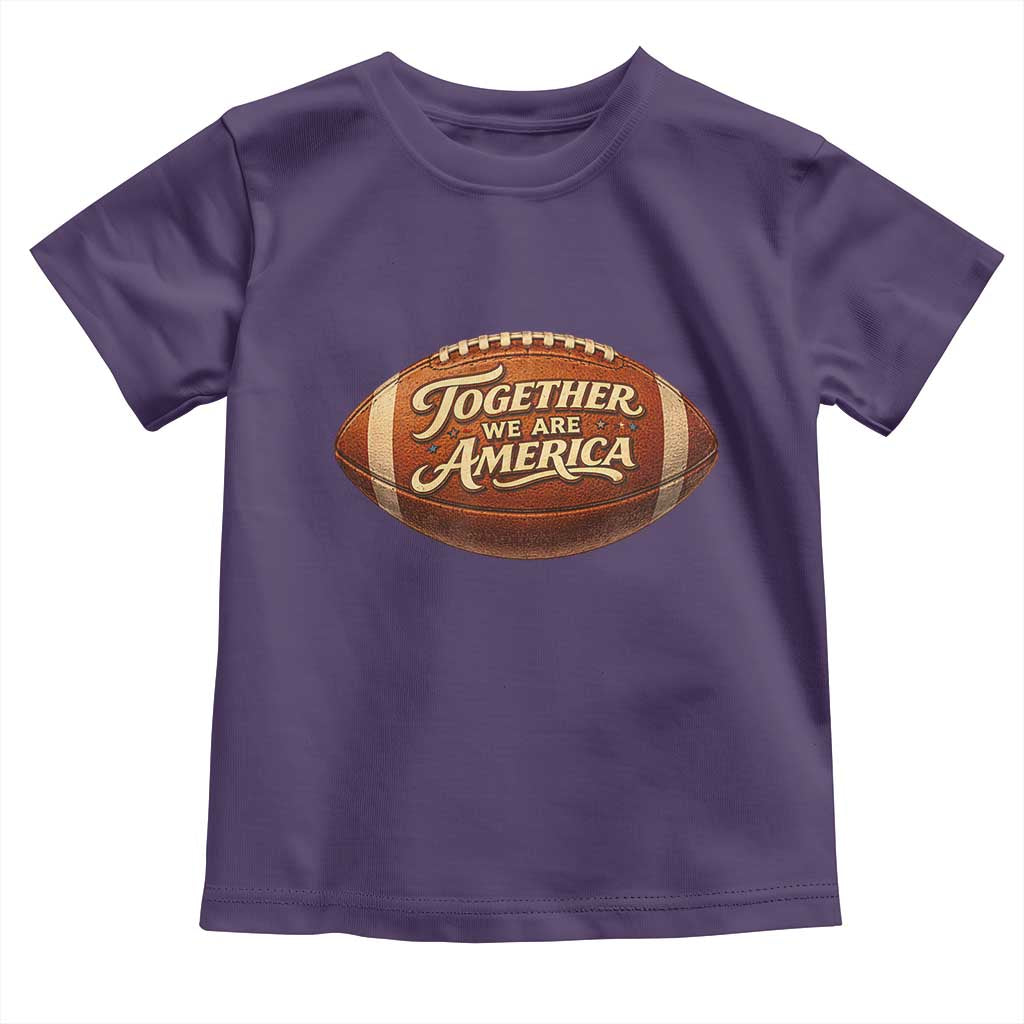 Together We Are America Toddler T Shirt Bold Statement Unity Bunny Inspirational Quote TS02 Purple Print Your Wear