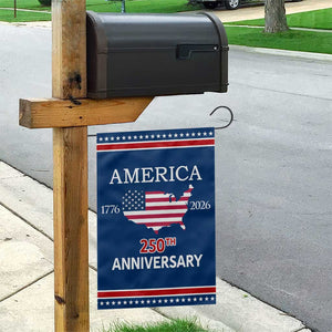 America 250th Anniversary 1776 2026 Patriotic USA Map Garden Flag 250 Years of Freedom American Flag 4th of July Independence Celebration TS02 Print Your Wear
