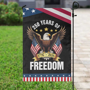 America 250th Anniversary 1776 2026 Patriotic Bald Eagle Garden Flag 250 Years of Freedom 4th of July Independence Celebration TS02 Print Your Wear