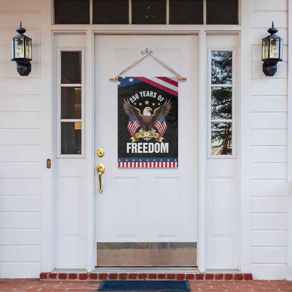 America 250th Anniversary 1776 2026 Patriotic Bald Eagle Garden Flag 250 Years of Freedom 4th of July Independence Celebration TS02 Print Your Wear