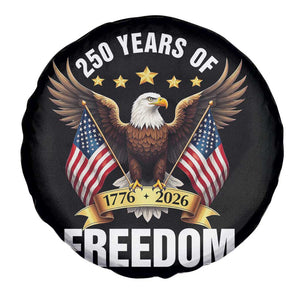 America 250th Anniversary 1776 2026 - Patriotic Bald Eagle - Spare Tire Cover TS02 Print Your Wear