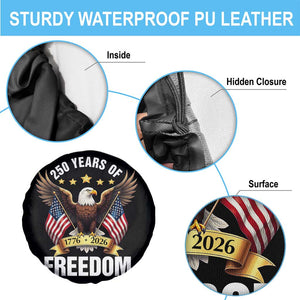 America 250th Anniversary 1776 2026 - Patriotic Bald Eagle - Spare Tire Cover TS02 Print Your Wear