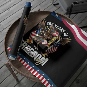 America 250th Anniversary 1776 2026 Patriotic Bald Eagle Wrapping Paper Roll 250 Years of Freedom 4th of July Independence Celebration TS02 Print Your Wear