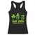 Funny Teacher St Patricks Day Racerback Tank Top Irish Math 3.14 Pi Shamrock Teacher Happy Day TS02 Black Print Your Wear