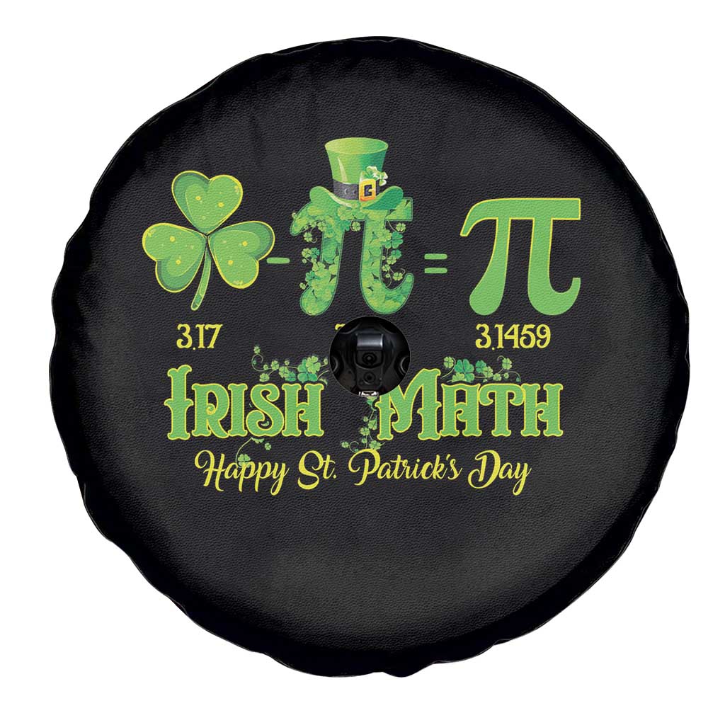 Funny Teacher St Patricks Day Spare Tire Cover Irish Math 3.14 Pi Shamrock Teacher Happy Day TS02 Print Your Wear