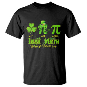 Funny Teacher St Patricks Day T Shirt Irish Math 3.14 Pi Shamrock Teacher Happy Day TS02 Black Print Your Wear