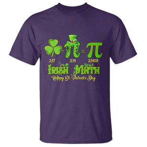 Funny Teacher St Patricks Day T Shirt Irish Math 3.14 Pi Shamrock Teacher Happy Day TS02 Purple Print Your Wear