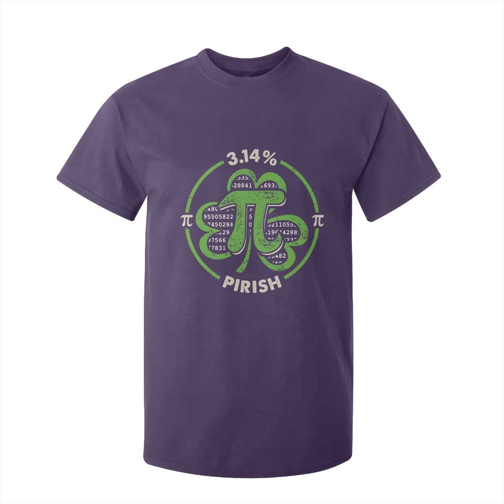 Funny Teacher St Patricks Day T Shirt For Kid Pi Day 3.14 Irish Funny Pirish Math Number Pi TS02 Purple Print Your Wear