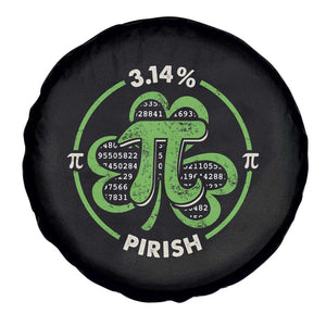 Funny Teacher St Patricks Day Spare Tire Cover Pi Day 3.14 Irish Funny Pirish Math Number Pi TS02 Print Your Wear