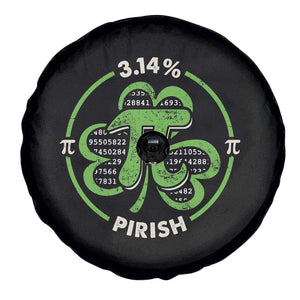 Funny Teacher St Patricks Day Spare Tire Cover Pi Day 3.14 Irish Funny Pirish Math Number Pi TS02 Print Your Wear