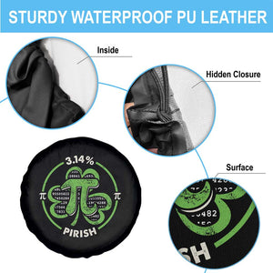Funny Teacher St Patricks Day Spare Tire Cover Pi Day 3.14 Irish Funny Pirish Math Number Pi TS02 Print Your Wear