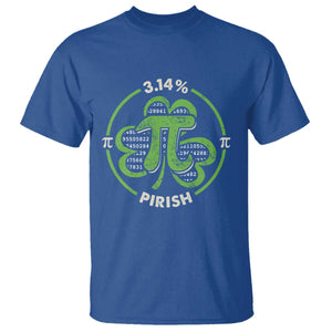 Funny Teacher St Patricks Day T Shirt Pi Day 3.14 Irish Funny Pirish Math Number Pi TS02 Royal Blue Print Your Wear