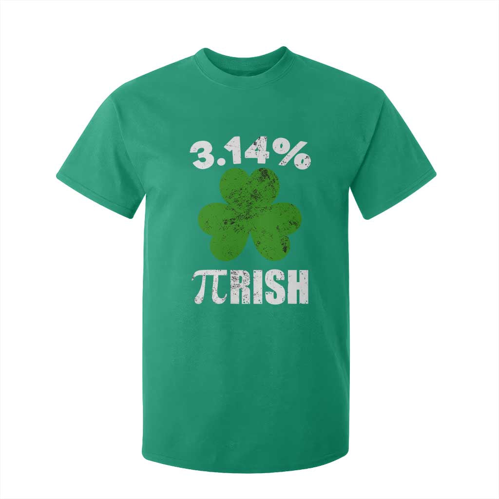 Funny Number Pi St Patricks Day T Shirt For Kid 3.14% Pi-rish Irish Funny Math Pi Day Shamrock TS02 Irish Green Print Your Wear