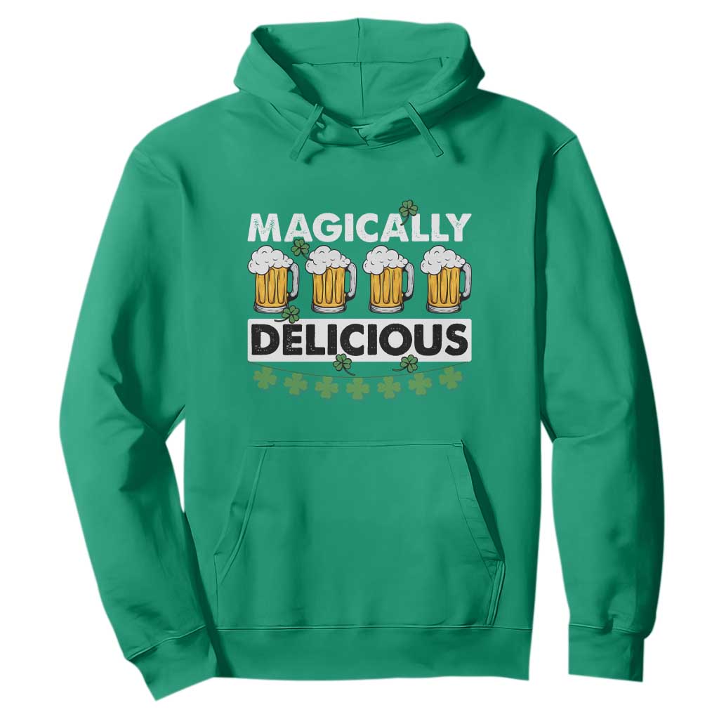 Funny St. Patricks Day Drinking Hoodie Magically Delicious Beers Lovers TS02 Irish Green Printyourwear