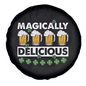 Funny St Patricks Day Drinking Spare Tire Cover Magically Delicious Beers Lovers TS02 Print Your Wear