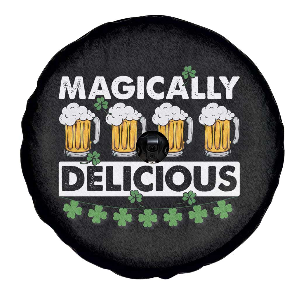 Funny St Patricks Day Drinking Spare Tire Cover Magically Delicious Beers Lovers TS02 Print Your Wear