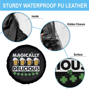 Funny St Patricks Day Drinking Spare Tire Cover Magically Delicious Beers Lovers TS02 Print Your Wear