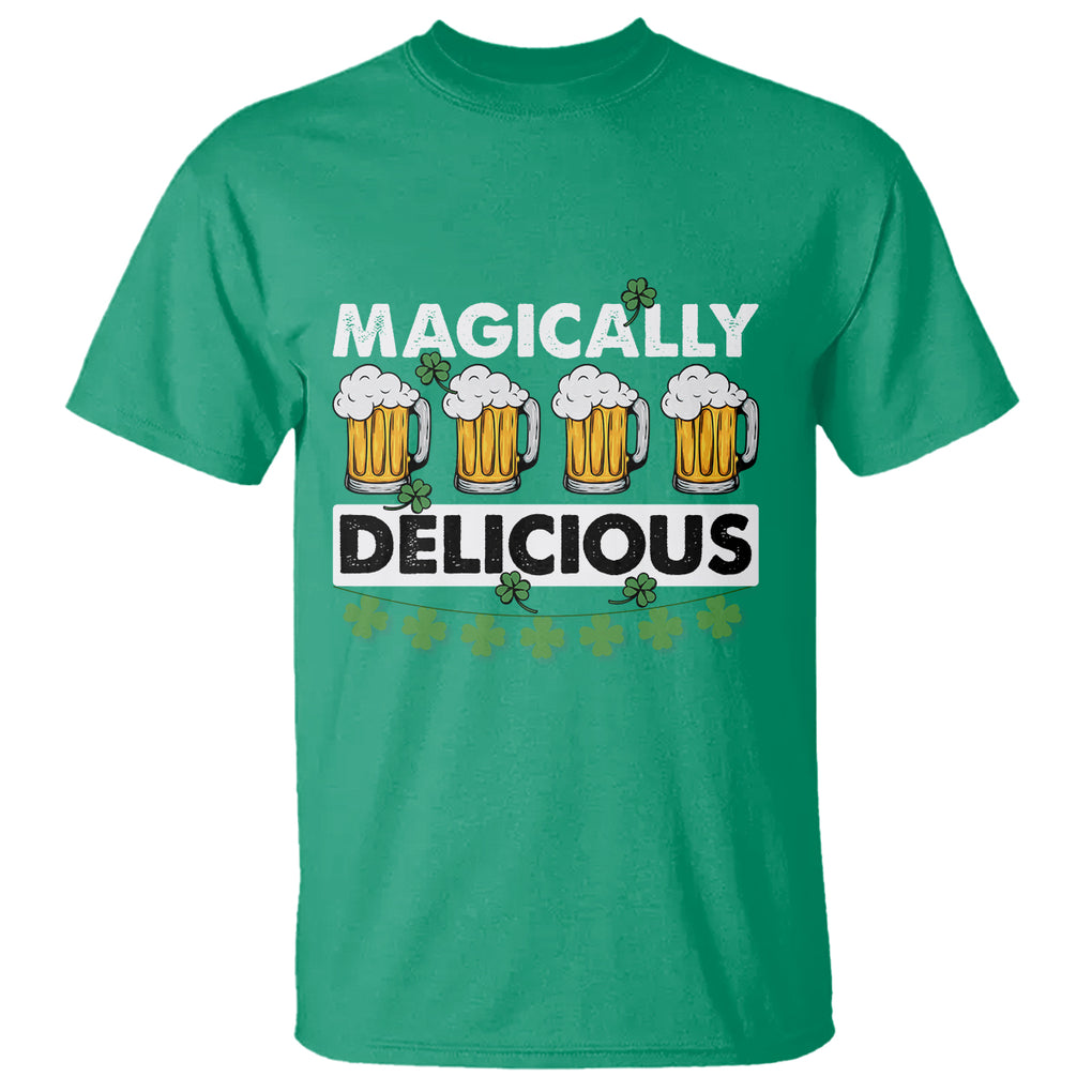 Funny St. Patricks Day Drinking T Shirt Magically Delicious Beers Lovers TS02 Irish Green Printyourwear