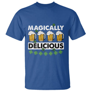 Funny St. Patricks Day Drinking T Shirt Magically Delicious Beers Lovers TS02 Royal Blue Printyourwear