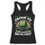 Funny St Patricks Day Racerback Tank Top Prone To Shenanigans And Malarkey Leprechaun Hat Rainbow TS02 Black Print Your Wear