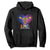 Bee Autism Awareness Hoodie Be Kind Pun Puzzle Piece Heart Love Support Autistic TS02 Black Printyourwear