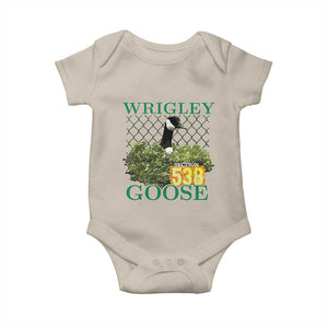 Funny Wrigley Goose Baby Onesie Section 538 Chicago TS02 Sand Print Your Wear