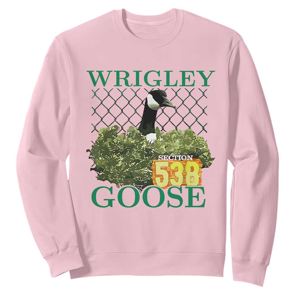 Funny Wrigley Goose Sweatshirt Section 538 Chicago TS02 Light Pink Print Your Wear