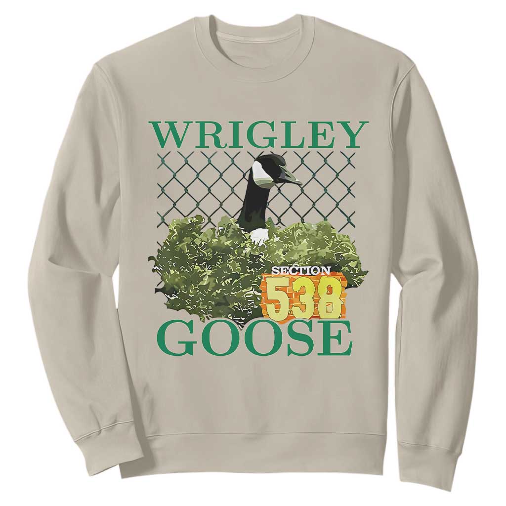 Funny Wrigley Goose Sweatshirt Section 538 Chicago TS02 Sand Print Your Wear