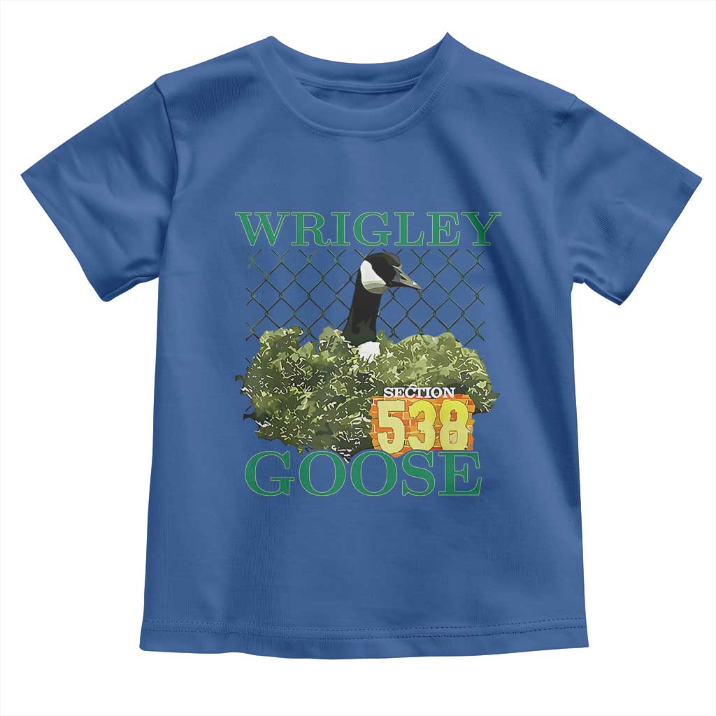 Funny Wrigley Goose Toddler T Shirt Section 538 Chicago TS02 Royal Blue Print Your Wear