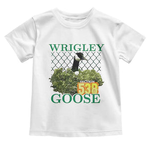 Funny Wrigley Goose Toddler T Shirt Section 538 Chicago TS02 White Print Your Wear