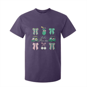Lets Par-tee Coquette Golf Bows T Shirt For Kid Preppy Pink and Green Golf Cart n Bag Golfing Lover Club TS02 Purple Print Your Wear